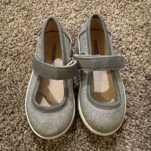 Tucker + Tate Kids Sparkly Silver Mary Jane Shoes